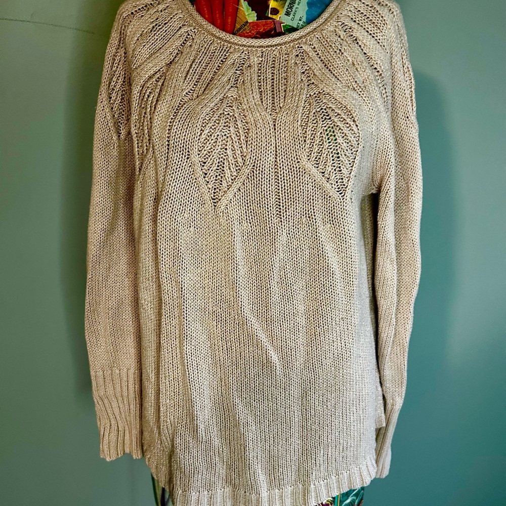 Chaps Pink Gold Women's Sweater